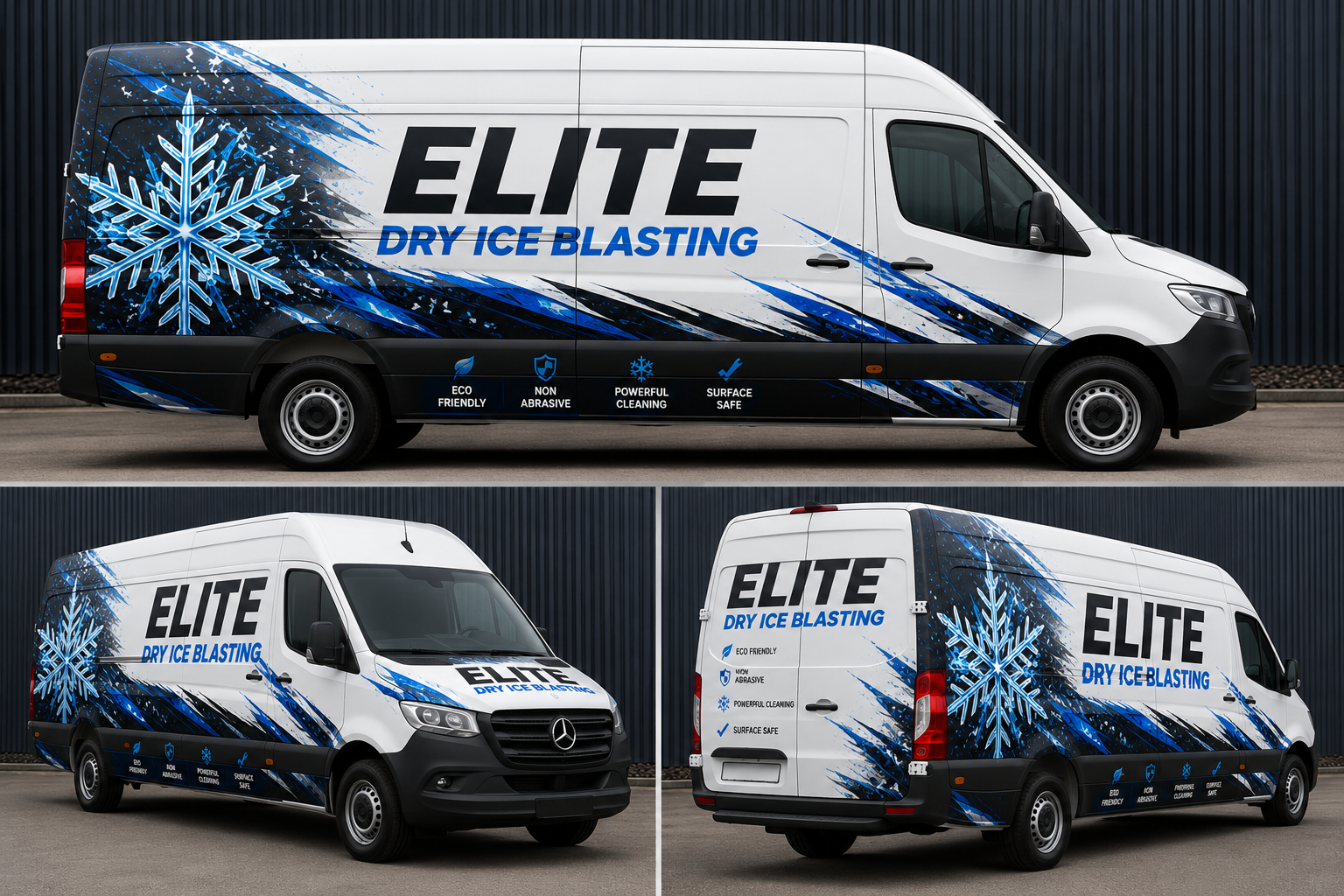 Elite Dry Ice Blasting mobile service van