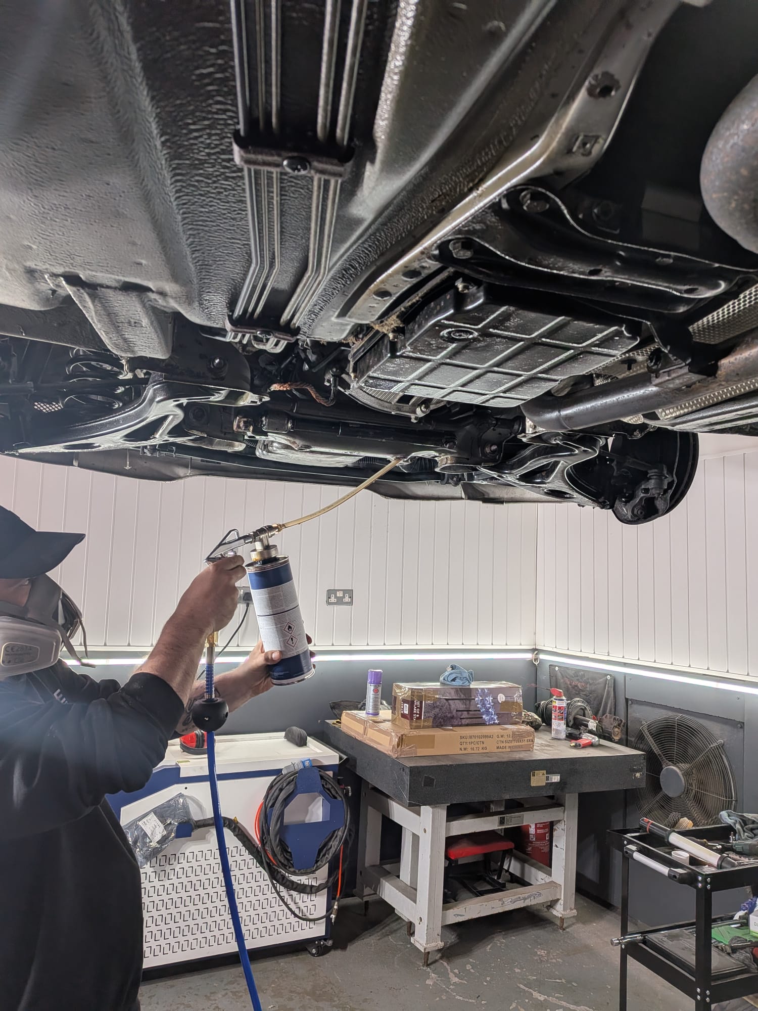 Cleaned and sealed underbody
